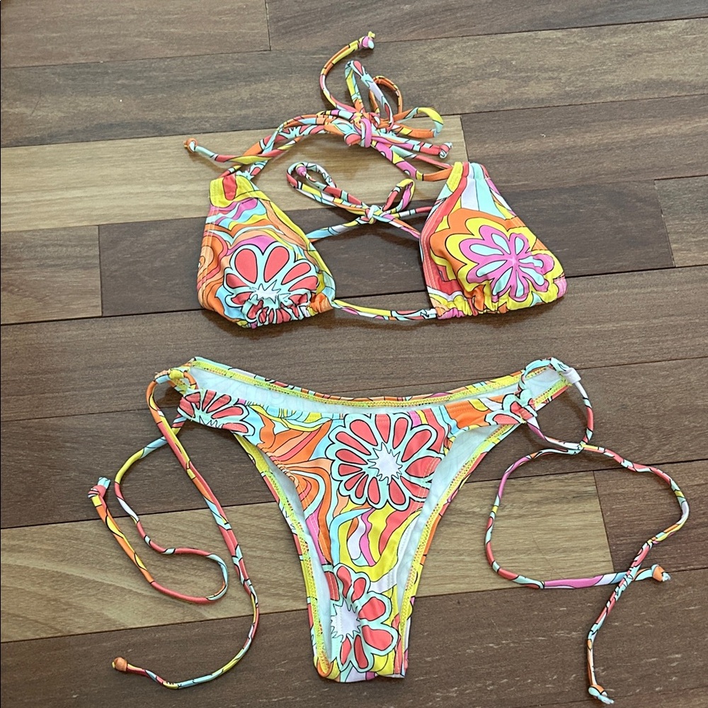 Colorful Floral Bikini Set